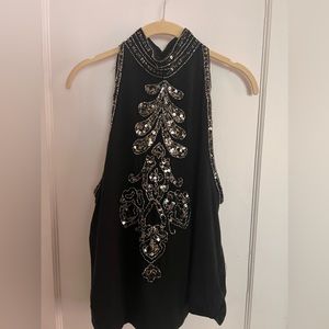 Urban Outfitters | High Neck Beaded Top